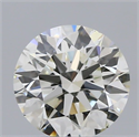 Natural Diamond 0.59 Carats, Round with Excellent Cut, I Color, VS2 Clarity and Certified by IGI