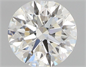 Natural Diamond 0.42 Carats, Round with Excellent Cut, H Color, VVS2 Clarity and Certified by GIA