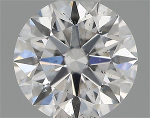 Picture of Natural Diamond 0.50 Carats, Round with Excellent Cut, E Color, SI1 Clarity and Certified by IGI