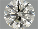 Natural Diamond 0.40 Carats, Round with Excellent Cut, I Color, VS2 Clarity and Certified by IGI