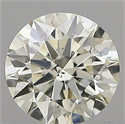 Natural Diamond 0.55 Carats, Round with Excellent Cut, K Color, SI1 Clarity and Certified by IGI