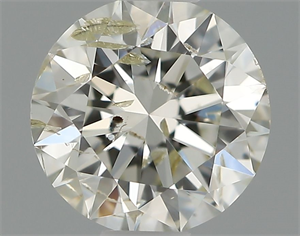 Picture of Natural Diamond 0.50 Carats, Round with Excellent Cut, H Color, I1 Clarity and Certified by IGI