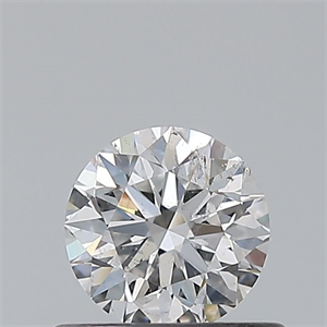 Picture of Natural Diamond 0.46 Carats, Round with Excellent Cut, E Color, I1 Clarity and Certified by GIA