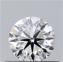 Natural Diamond 0.46 Carats, Round with Very Good Cut, F Color, VVS1 Clarity and Certified by GIA