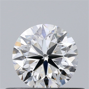 Picture of Natural Diamond 0.46 Carats, Round with Very Good Cut, F Color, VVS1 Clarity and Certified by GIA