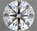 Natural Diamond 4.50 Carats, Round with Excellent Cut, G Color, VS1 Clarity and Certified by IGI