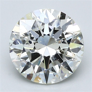 Picture of Natural Diamond 2.21 Carats, Round with Excellent Cut, J Color, SI2 Clarity and Certified by GIA