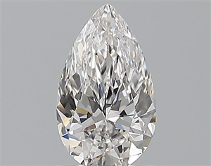 Picture of Natural Diamond 0.71 Carats, Pear with  Cut, E Color, VVS1 Clarity and Certified by GIA