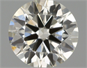 Natural Diamond 0.61 Carats, Round with Excellent Cut, I Color, VS2 Clarity and Certified by IGI