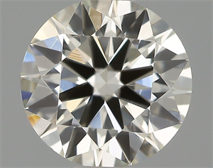 Picture of Natural Diamond 0.61 Carats, Round with Excellent Cut, I Color, VS2 Clarity and Certified by IGI