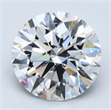 Natural Diamond 2.03 Carats, Round with Excellent Cut, E Color, SI1 Clarity and Certified by GIA