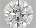 Natural Diamond 0.40 Carats, Round with Excellent Cut, H Color, VVS2 Clarity and Certified by GIA