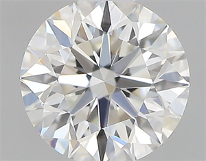 Picture of Natural Diamond 0.40 Carats, Round with Excellent Cut, H Color, VVS2 Clarity and Certified by GIA