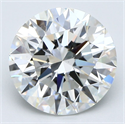 Natural Diamond 3.13 Carats, Round with Excellent Cut, G Color, VS2 Clarity and Certified by GIA