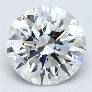 Picture of Natural Diamond 3.13 Carats, Round with Excellent Cut, G Color, VS2 Clarity and Certified by GIA