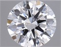 Natural Diamond 0.40 Carats, Round with Excellent Cut, H Color, SI1 Clarity and Certified by GIA