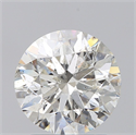 Natural Diamond 2.02 Carats, Round with Excellent Cut, H Color, I1 Clarity and Certified by GIA