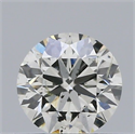 Natural Diamond 0.40 Carats, Round with Excellent Cut, H Color, SI2 Clarity and Certified by IGI