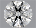 Natural Diamond 0.51 Carats, Round with Excellent Cut, I Color, VS2 Clarity and Certified by GIA