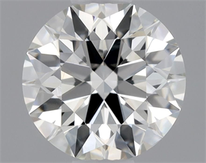 Picture of Natural Diamond 0.51 Carats, Round with Excellent Cut, I Color, VS2 Clarity and Certified by GIA