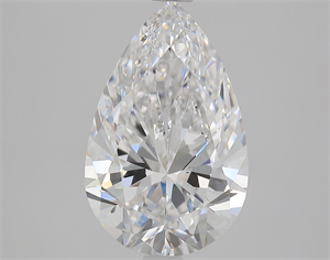 Picture of Natural Diamond 2.37 Carats, Pear with  Cut, D Color, VVS1 Clarity and Certified by GIA