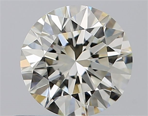 Picture of Natural Diamond 0.53 Carats, Round with Excellent Cut, K Color, VVS1 Clarity and Certified by GIA