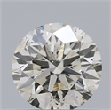 Natural Diamond 0.54 Carats, Round with Excellent Cut, I Color, SI2 Clarity and Certified by IGI