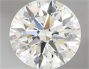 Natural Diamond 0.56 Carats, Round with Excellent Cut, J Color, SI1 Clarity and Certified by GIA