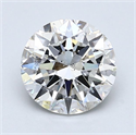 Natural Diamond 1.70 Carats, Round with Excellent Cut, G Color, SI1 Clarity and Certified by GIA