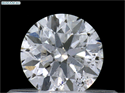 Natural Diamond 0.40 Carats, Round with Excellent Cut, D Color, SI2 Clarity and Certified by GIA