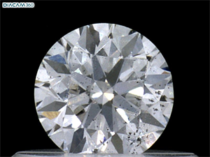 Picture of Natural Diamond 0.40 Carats, Round with Excellent Cut, D Color, SI2 Clarity and Certified by GIA