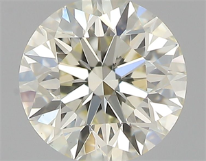 Picture of Natural Diamond 0.52 Carats, Round with Excellent Cut, I Color, VVS2 Clarity and Certified by IGI