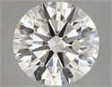 Natural Diamond 4.23 Carats, Round with Excellent Cut, K Color, VVS1 Clarity and Certified by GIA