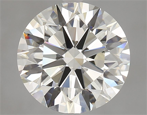 Picture of Natural Diamond 4.23 Carats, Round with Excellent Cut, K Color, VVS1 Clarity and Certified by GIA