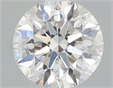 Natural Diamond 0.40 Carats, Round with Excellent Cut, F Color, SI1 Clarity and Certified by GIA