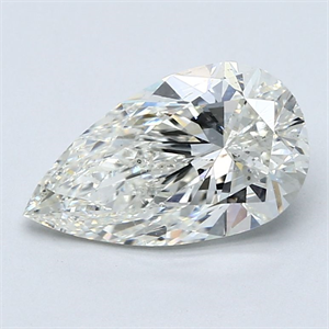 Picture of Natural Diamond 2.51 Carats, Pear with  Cut, I Color, SI1 Clarity and Certified by GIA