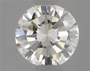 Picture of Natural Diamond 0.44 Carats, Round with Good Cut, J Color, VVS1 Clarity and Certified by IGI