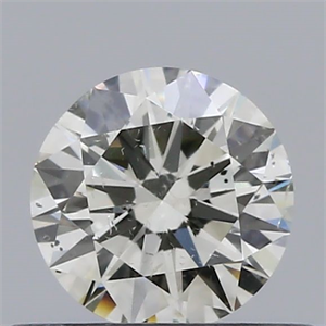 Picture of Natural Diamond 0.40 Carats, Round with Excellent Cut, I Color, SI2 Clarity and Certified by IGI