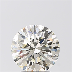 Picture of Natural Diamond 2.52 Carats, Round with Excellent Cut, K Color, SI1 Clarity and Certified by GIA