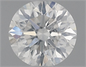 Natural Diamond 0.56 Carats, Round with Excellent Cut, H Color, SI2 Clarity and Certified by IGI