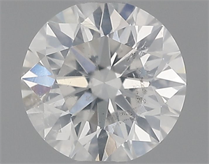 Picture of Natural Diamond 0.56 Carats, Round with Excellent Cut, H Color, SI2 Clarity and Certified by IGI