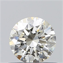 Natural Diamond 0.50 Carats, Round with Excellent Cut, K Color, SI1 Clarity and Certified by GIA