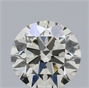 Natural Diamond 0.40 Carats, Round with Excellent Cut, J Color, VS2 Clarity and Certified by IGI