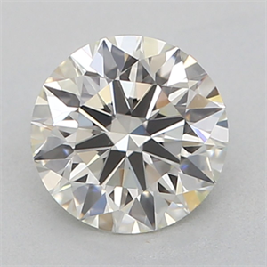 Picture of Natural Diamond 0.40 Carats, Round with Excellent Cut, J Color, VVS2 Clarity and Certified by GIA