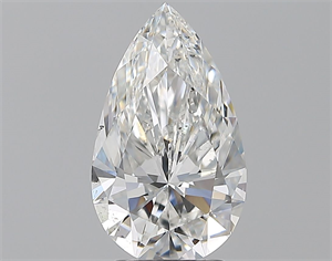 Picture of Natural Diamond 3.01 Carats, Pear with  Cut, F Color, SI1 Clarity and Certified by GIA