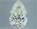 Natural Diamond 7.51 Carats, Pear with  Cut, J Color, VVS1 Clarity and Certified by IGI