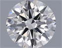 Natural Diamond 0.52 Carats, Round with Excellent Cut, I Color, VS1 Clarity and Certified by IGI