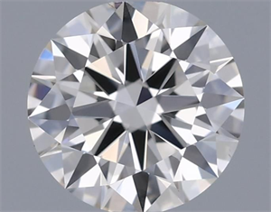 Picture of Natural Diamond 0.52 Carats, Round with Excellent Cut, I Color, VS1 Clarity and Certified by IGI