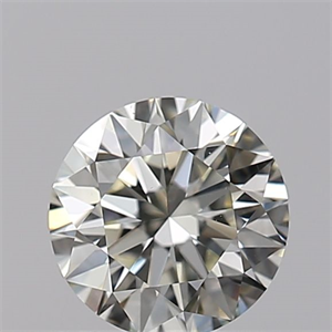 Picture of Natural Diamond 0.40 Carats, Round with Excellent Cut, K Color, VS2 Clarity and Certified by GIA