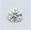 Natural Diamond 0.50 Carats, Round with Very Good Cut, I Color, SI2 Clarity and Certified by GIA